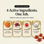 SAVA Bronze - 4 active ingredients: Beta-Carotene, Astaxanthin, Lycopene, L-Tyrosine