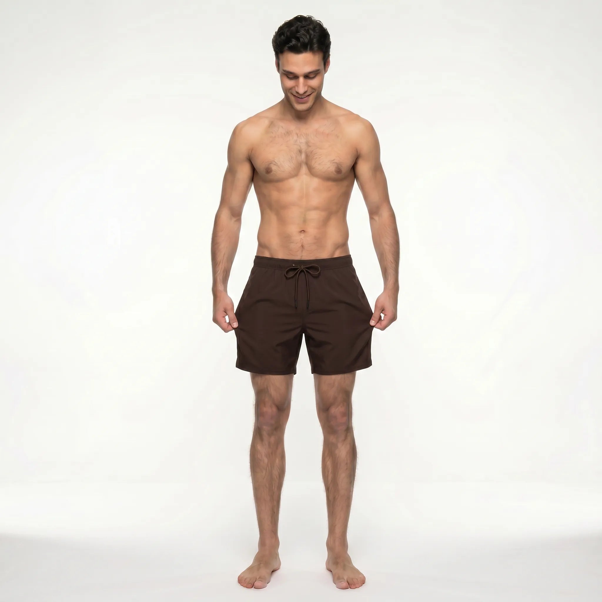 VITO – Tan-Through Swim Shorts