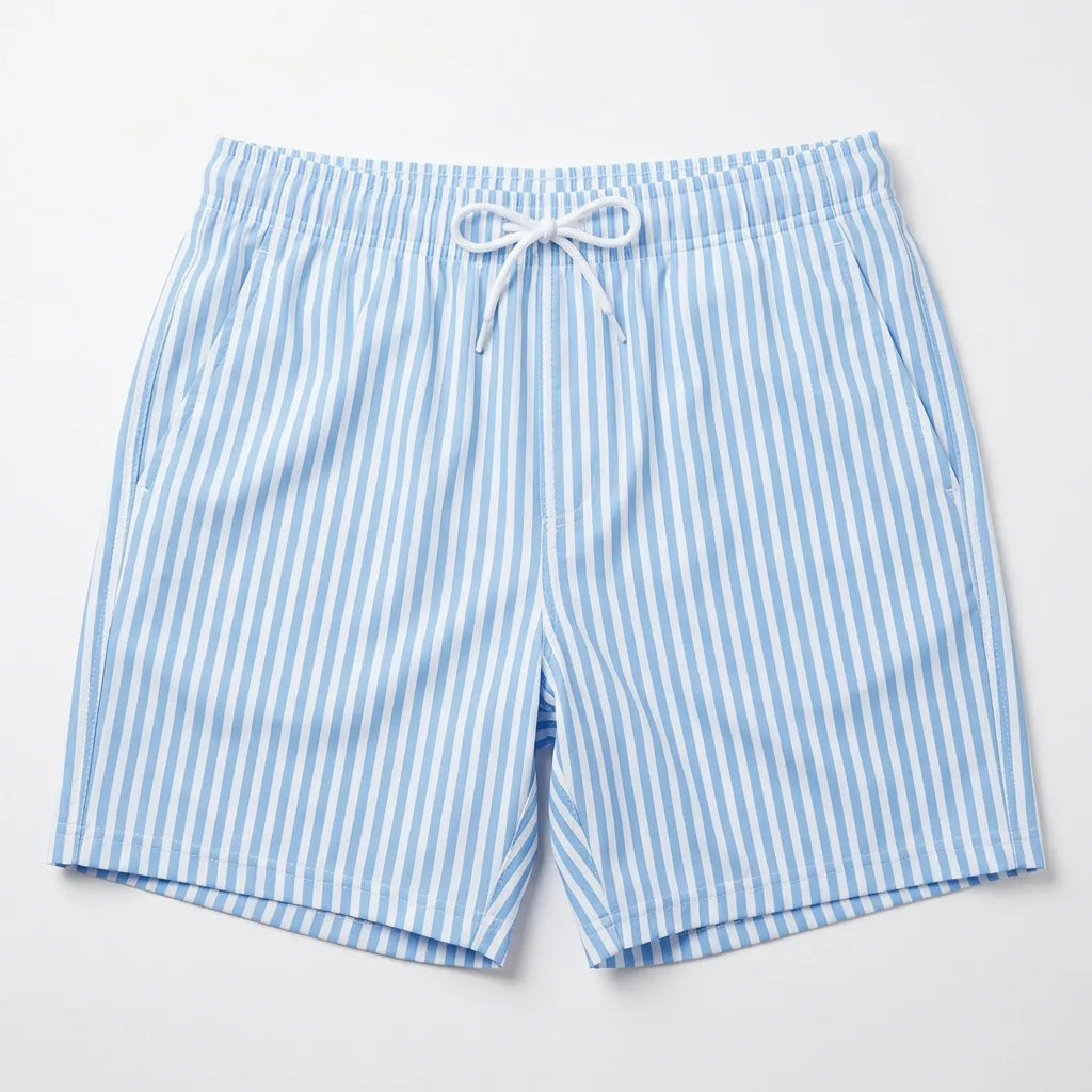 REMO – Tan-Through Swim Shorts (Striped)